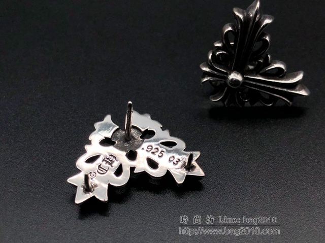 chrome hearts銀飾 克羅心小號雙十字胸針 胸花別針 純手工 克羅心925銀別針  gjc1900